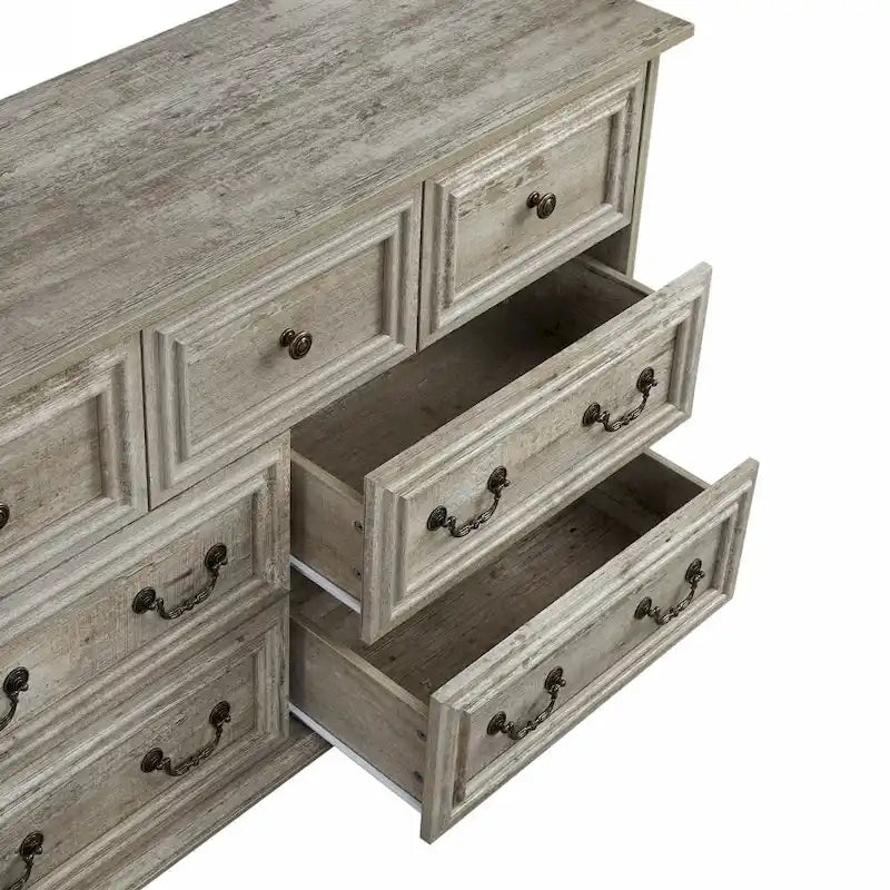 Farmhouse 7 Drawers Dresser for Bedroom
