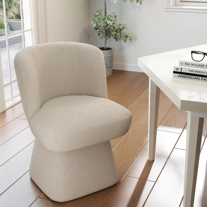 Fabric Upholstered Dining Chairs Set of 2