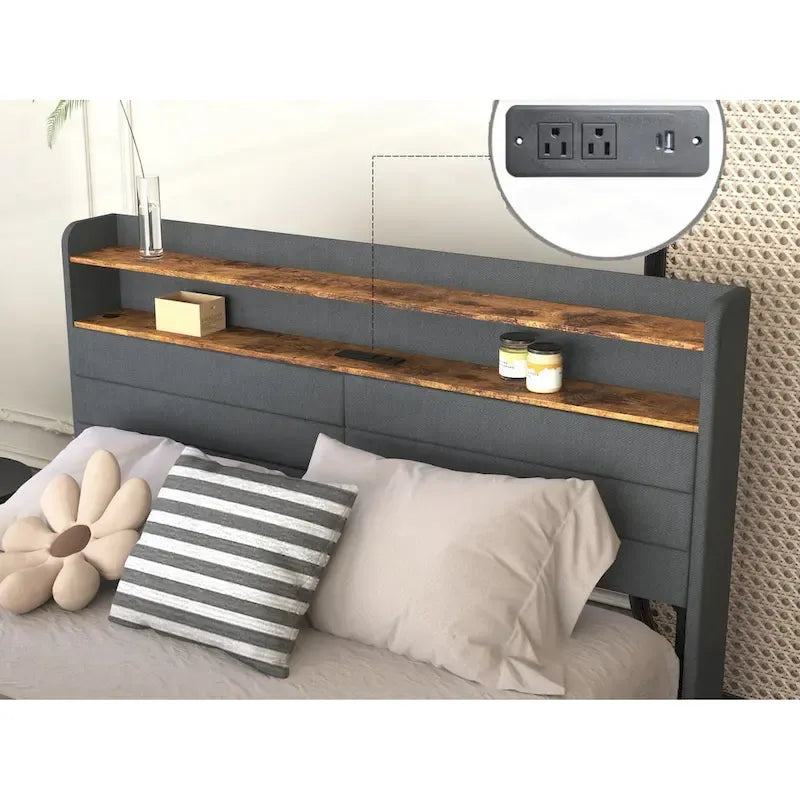 Versatile Queen Bed Frame with Multiple Functionalities for Optimal Bedroom Experience