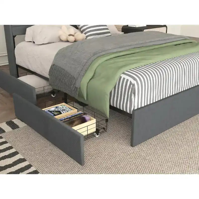 Versatile Queen Bed Frame with Multiple Functionalities for Optimal Bedroom Experience