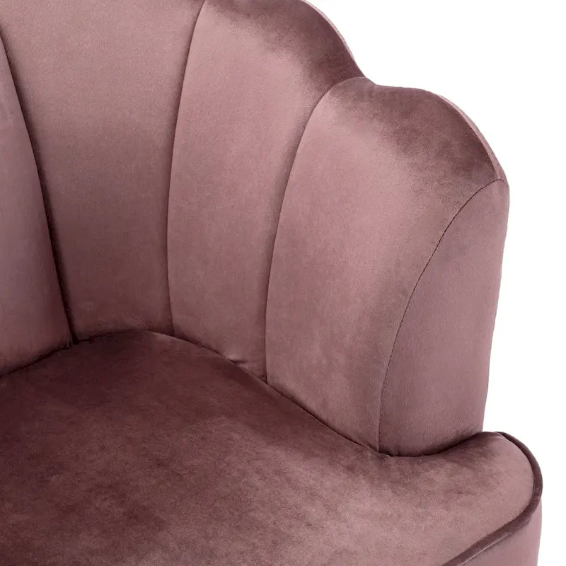 76.25 Velvet Channel Stitching 3-seater Sofa with Metal Legs for Living Room