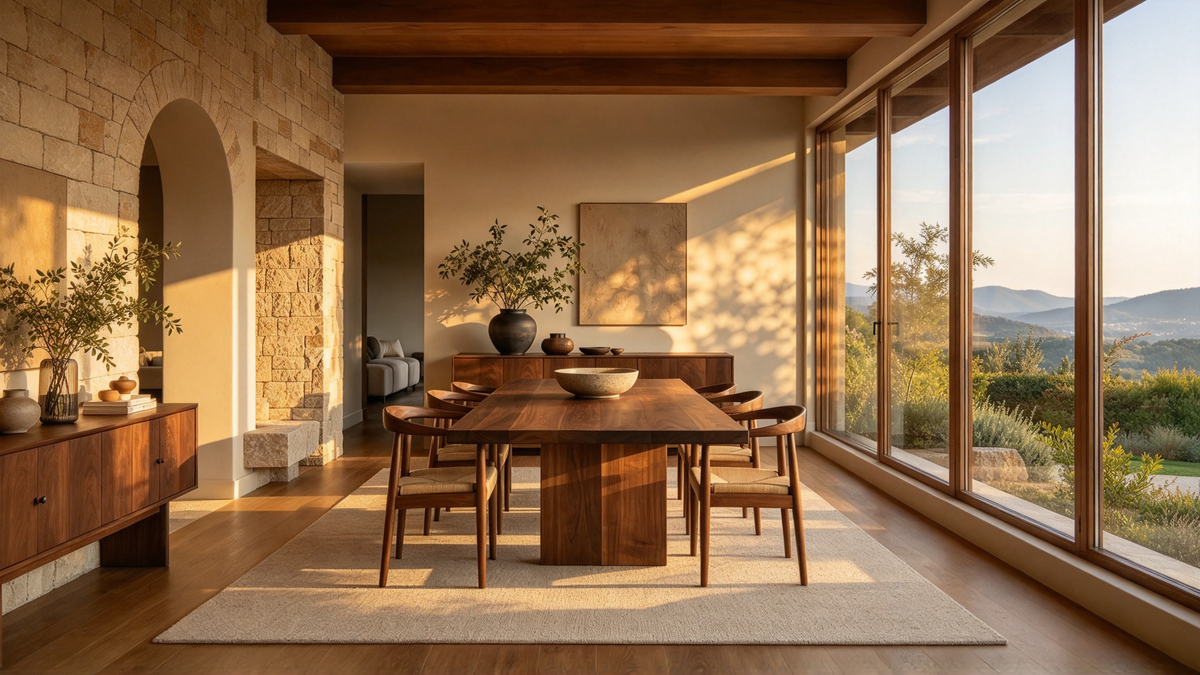 Mid-century inspired home furnishing