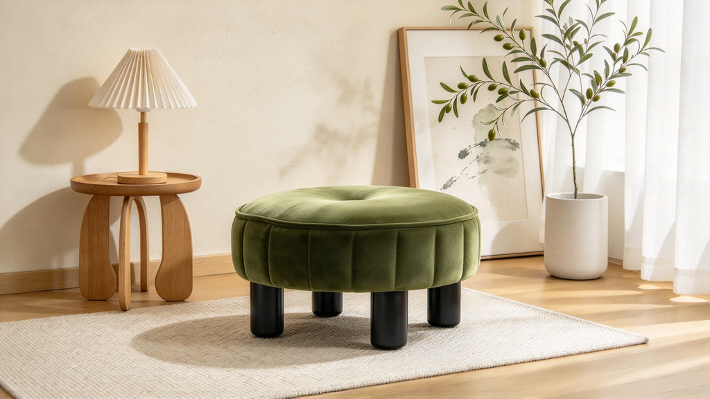 16 Round Footstool Ottoman