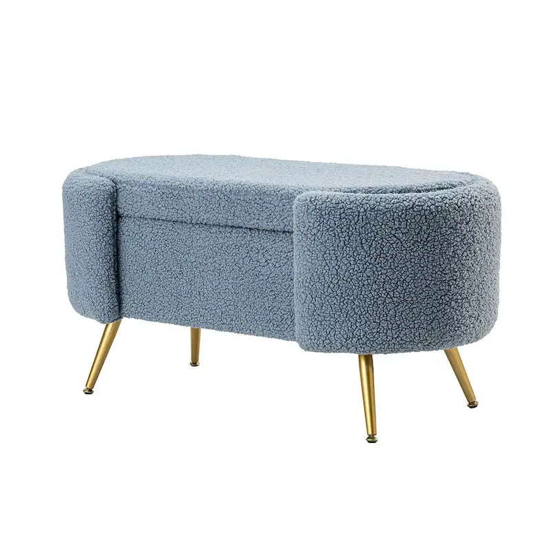 Clara 39.4 Wide Storage Bench with Metal Legs