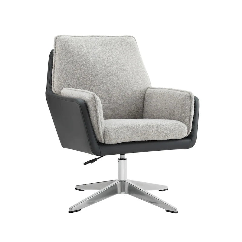 Marcia Swivel Sherpa Chair Accent Chair