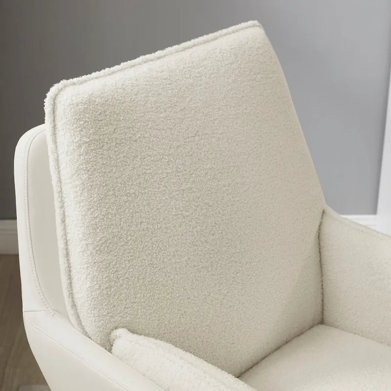 Marcia Swivel Sherpa Chair Accent Chair