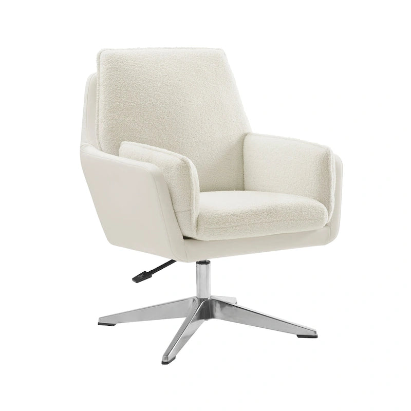 Marcia Swivel Sherpa Chair Accent Chair
