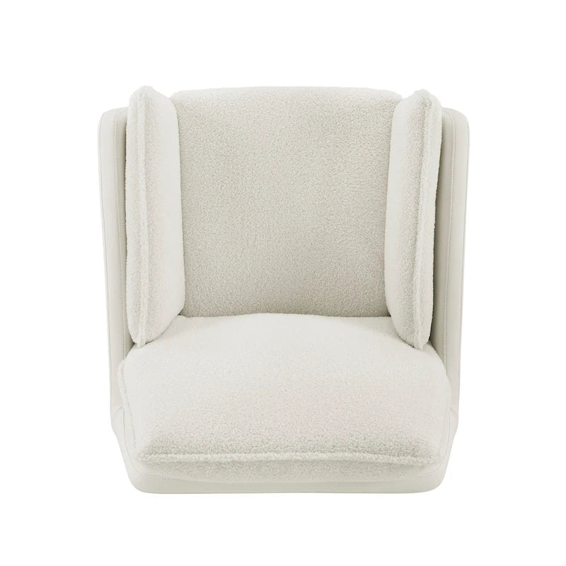 Marcia Swivel Sherpa Chair Accent Chair