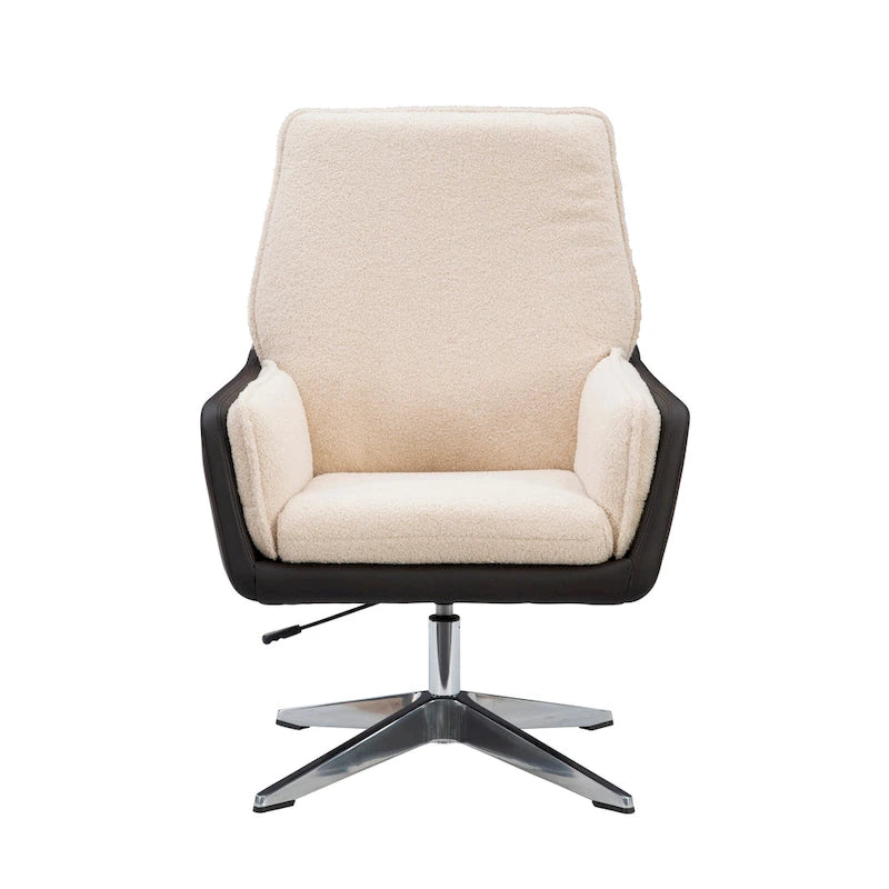 Marcia Swivel Sherpa Chair Accent Chair