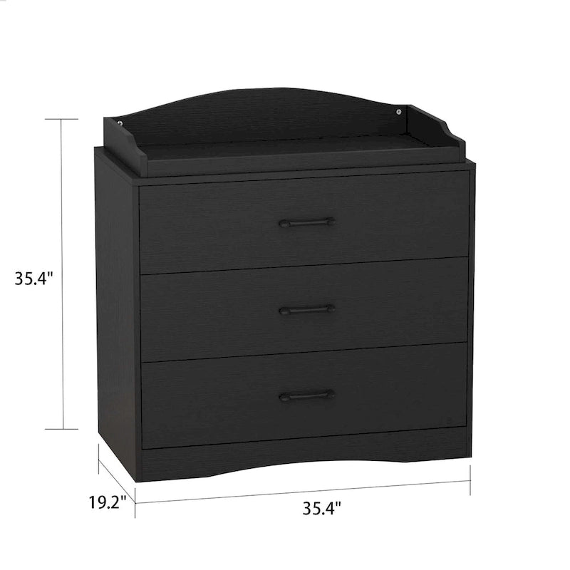 Timechee 35.4W 35.4H Changing Table Dresser