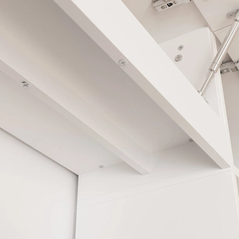 Versatile Wall Unit TV Stand LED Lighting - Accommodates TVs up to 75