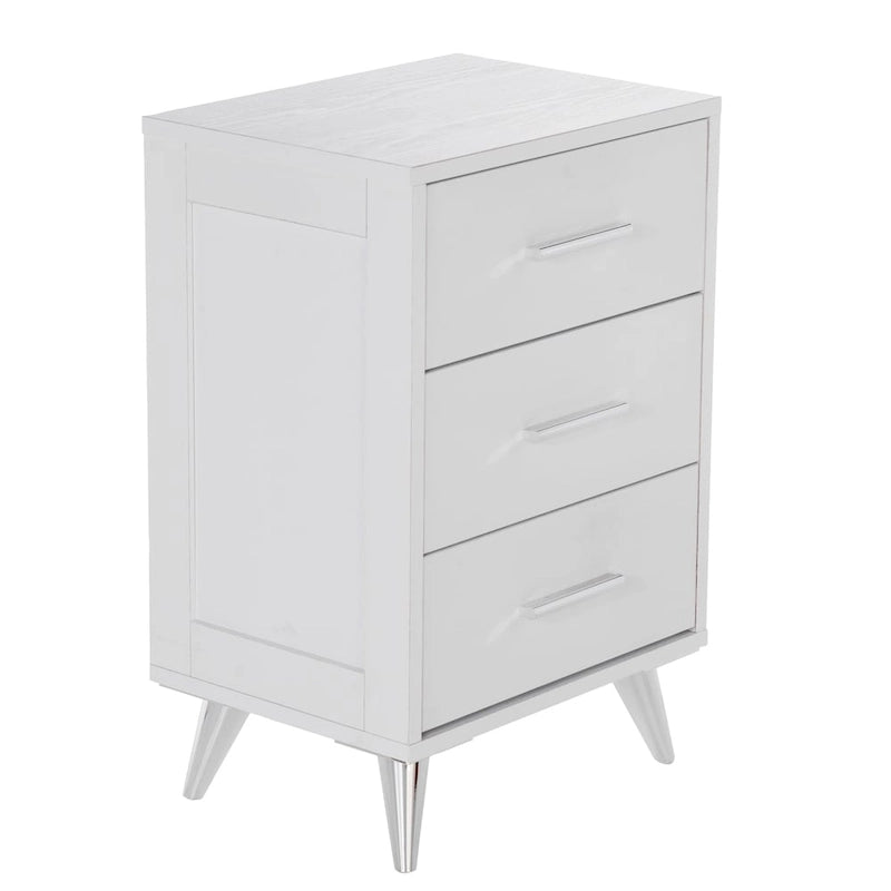 SEI Furniture Narva Mid-century Modern Storage Nightstand