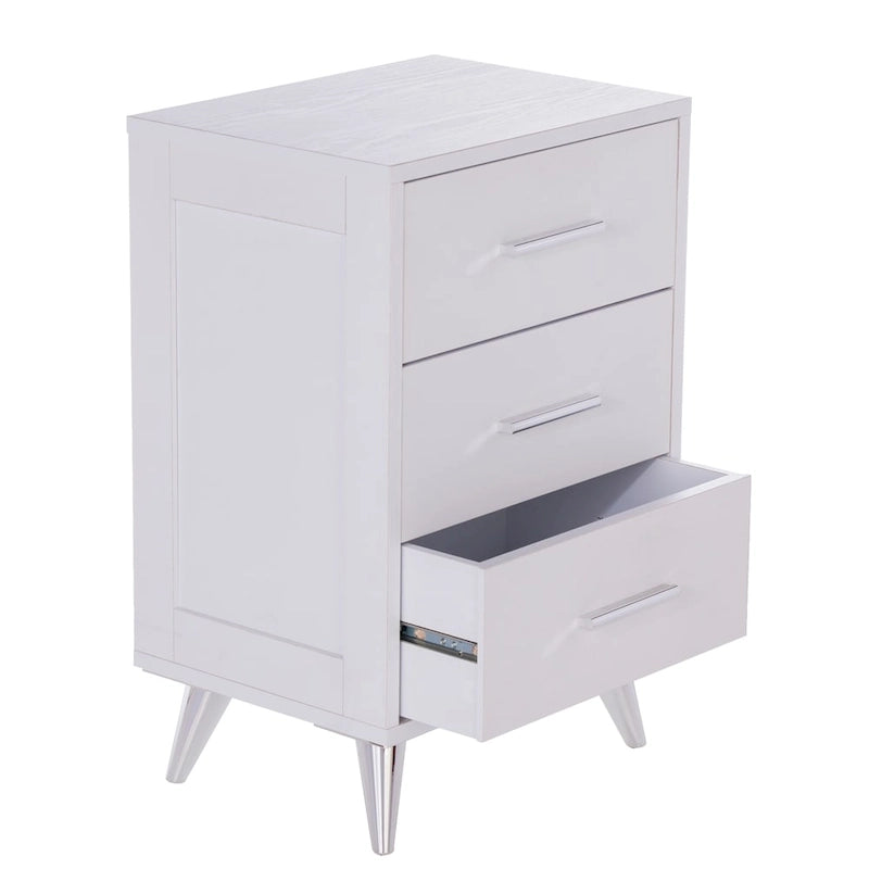 SEI Furniture Narva Mid-century Modern Storage Nightstand