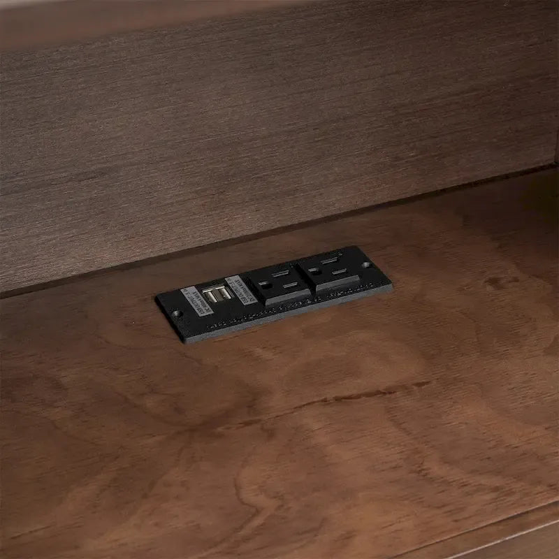 Merax Full Size Storage Platform Bed with Pull Out Shelves, Twin Size Trundle and 2 Drawers