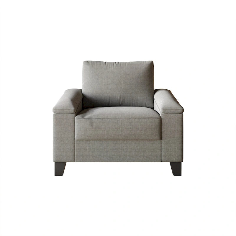 CraftPorch Simple Style Linen Upholstered Arm Chair