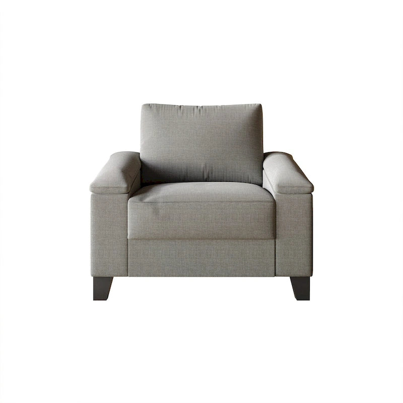 CraftPorch Simple Style Linen Upholstered Arm Chair