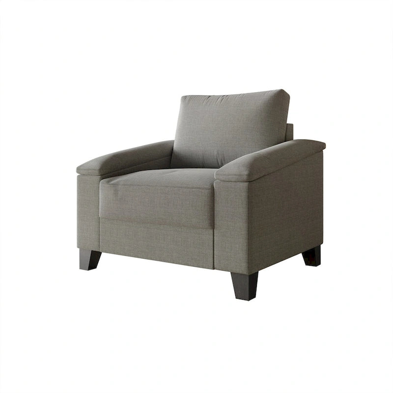 CraftPorch Simple Style Linen Upholstered Arm Chair