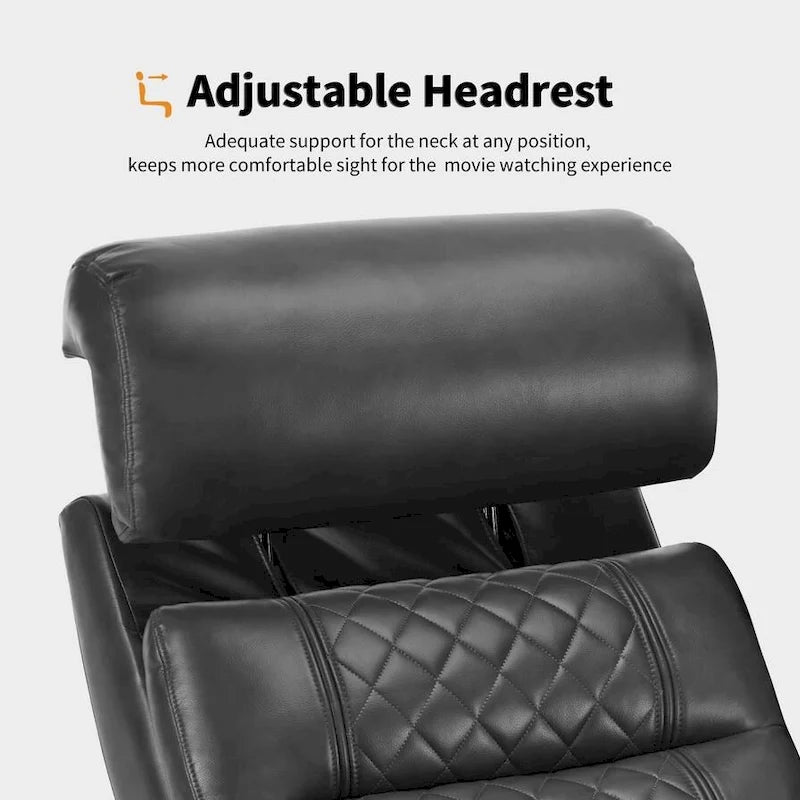 MCombo Power Recliner Chair, Electric Reclining Sofa with Adjustable Headrest and USB & Type Port, Faux Leather HTS432