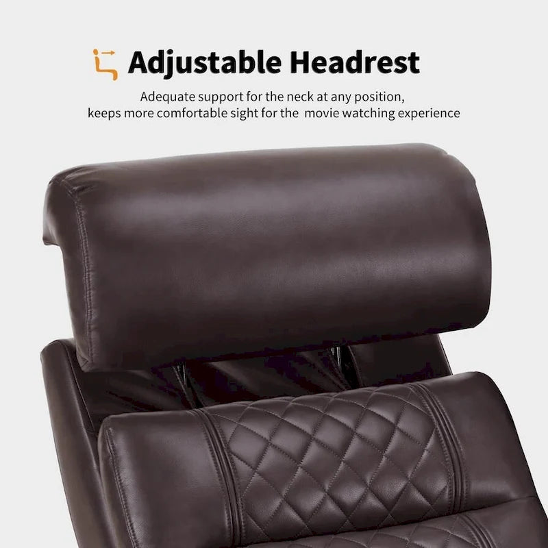 MCombo Power Recliner Chair, Electric Reclining Sofa with Adjustable Headrest and USB & Type Port, Faux Leather HTS432