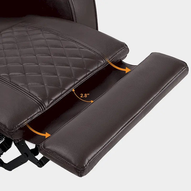 MCombo Power Recliner Chair, Electric Reclining Sofa with Adjustable Headrest and USB & Type Port, Faux Leather HTS432
