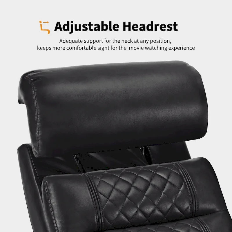MCombo Power Recliner Chair, Electric Reclining Sofa with Adjustable Headrest and USB & Type Port, Faux Leather HTS432