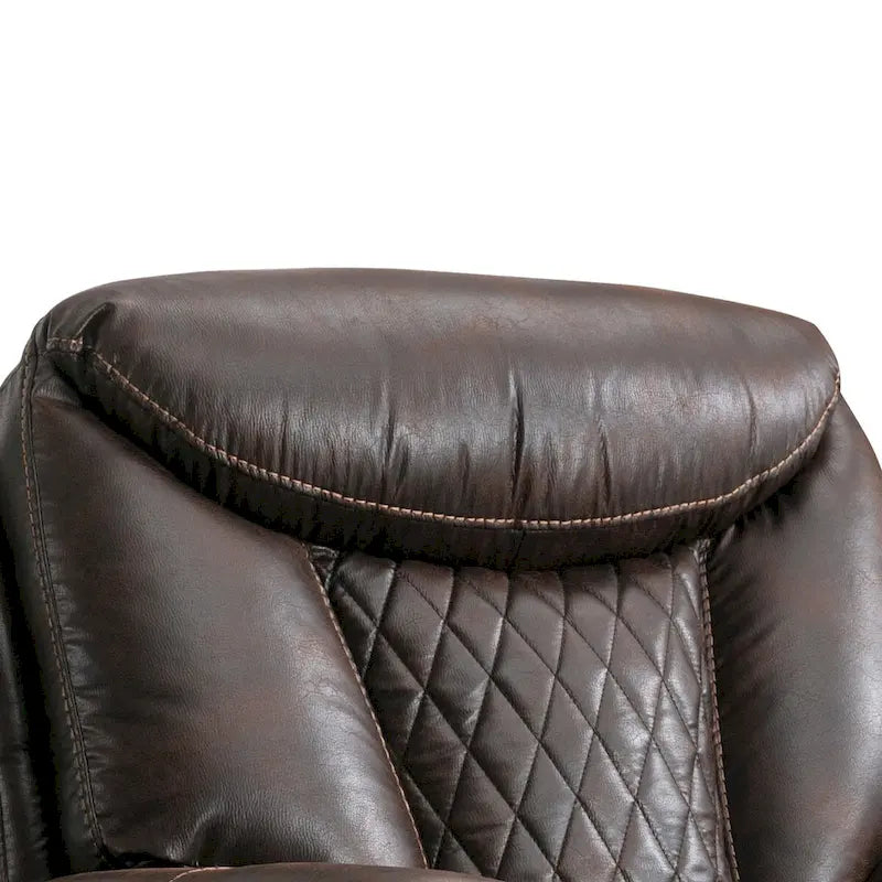 Ebello Leather Electric Power Recliner with Comfortable Footrest for Living Room