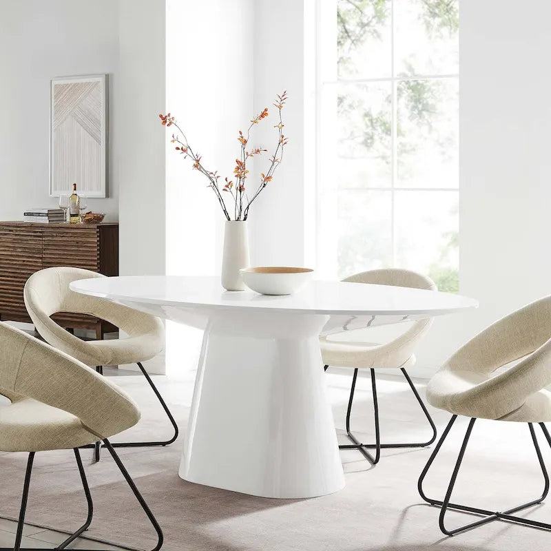 75" Oval Dining Table
