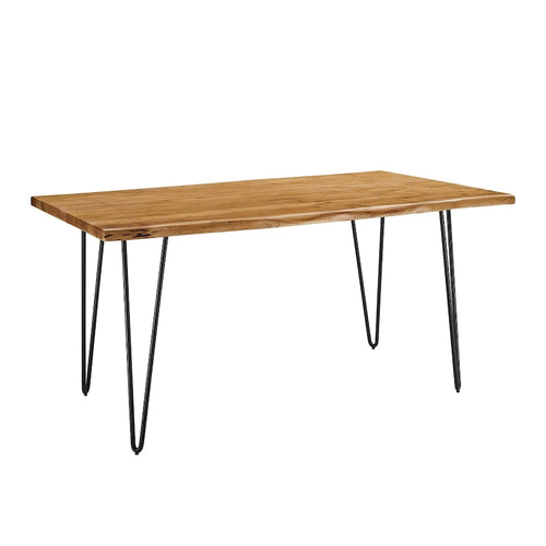 Ardor 60 Live Edge Acacia Wood Dining Table - Black Natural