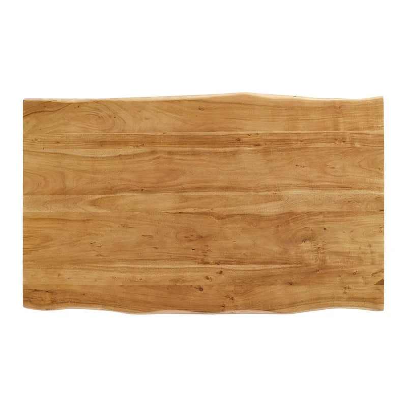 Ardor 60 Live Edge Acacia Wood Dining Table - Black Natural